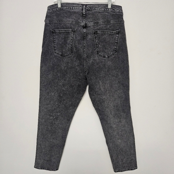 92 GAP HIGH RISE VINTAGE SLIM JEANS IN BLACK MANGO WOMEN'S PLUS SIZE 20 - Picture 4 of 13